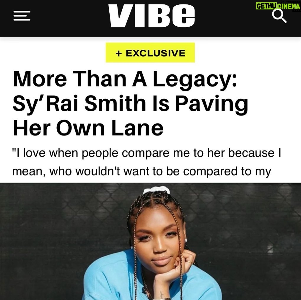 Brandy Norwood Instagram - So proud of you beautiful soul @syraismith ♥ thank you @vibemagazine for recognizing her pure spirit, beauty, and most of all her talent. @4evervaughn you rock! #morethanalegacy