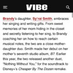 Brandy Norwood Instagram - So proud of you beautiful soul @syraismith ♥️ thank you @vibemagazine for recognizing her pure spirit, beauty, and most of all her talent. @4evervaughn you rock! #morethanalegacy