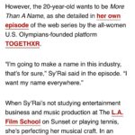 Brandy Norwood Instagram - So proud of you beautiful soul @syraismith ♥️ thank you @vibemagazine for recognizing her pure spirit, beauty, and most of all her talent. @4evervaughn you rock! #morethanalegacy