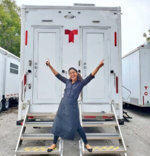 Brashell Santos Instagram - Baby steps, haciendo filita 🎬  @elettosagency 
.
.
#lasuertedeloli #telenovela #telemundo #Miami