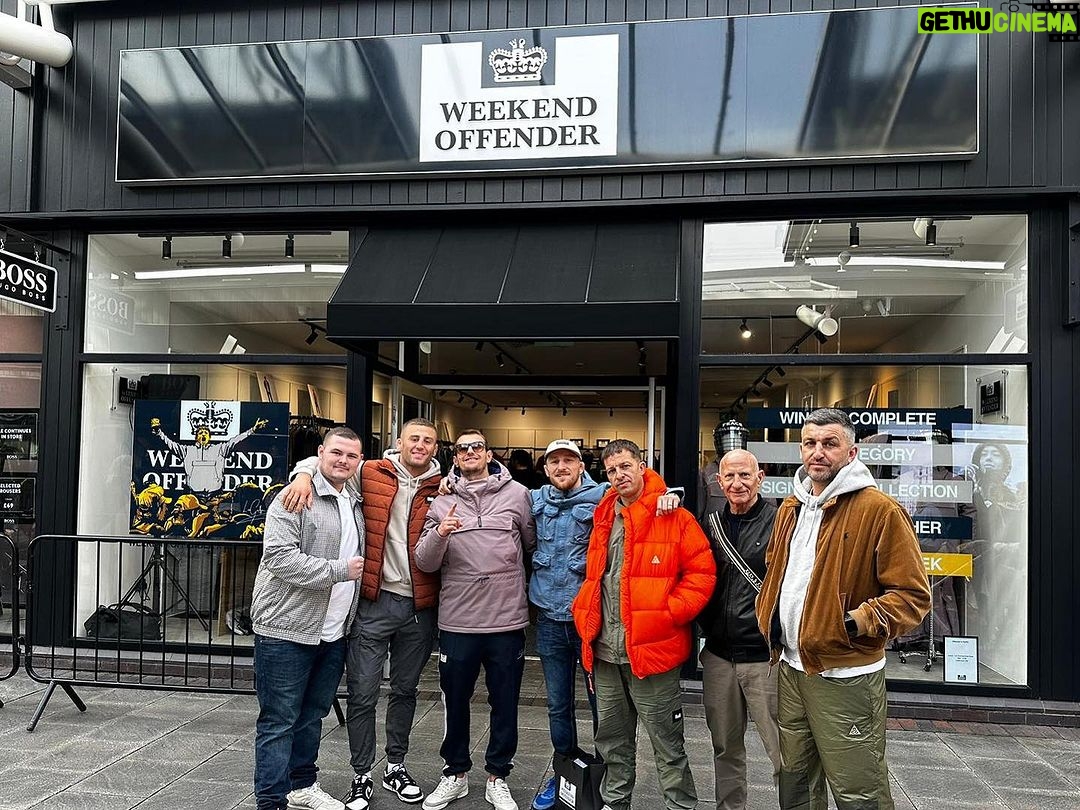 Brett Johns Instagram - Throwback to the reopening of @weekendoffender store in @mcarthurglenbridgend back in February! Remember if you follow the link in my Bio you can get 15% off full priced items! (Discount Code adds on Automatically at Checkout if you follow the link!)
