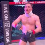 Brett Johns Instagram – 🏴󠁧󠁢󠁷󠁬󠁳󠁿😷 @BrettJohnsMMA made sure to bring the neck brace in the SmartCage!

[ 🇮🇪 #PFLDublin TONIGHT l 🏟 @3ArenaDublin l 📺 LIVE on @DAZN_MMA ]