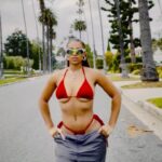 Bria Bryant Instagram - they don’t do enough that’s why I always do the most Hair: @styledby_heaven Swim: @karma7.co Jewelry: @killaaccess Beverly Hills, California