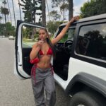 Bria Bryant Instagram - they don’t do enough that’s why I always do the most Hair: @styledby_heaven Swim: @karma7.co Jewelry: @killaaccess Beverly Hills, California