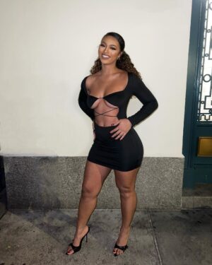 Bria Bryant Instagram - Life-sized Barbie
•
•
Dress: @shop_solado 
Use Code BRIA20 for 20% off 🫶🏽