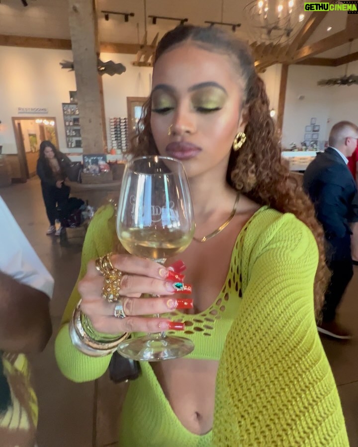 Bria Bryant Instagram - october’s finest 🍂🎃🍷 • • Dress: @murciuk Nails: @nailz_bylia Hair: @majonhair Sharrott Winery