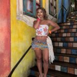 Bria Bryant Instagram - if pretty was a person 🌺✨ Top: Edikted Skirt: @zara Jewlery: @killaaccess Shoes: @prettylittlething