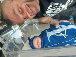 Brian Button Instagram - I'm happy to be a new father again. God bless.