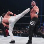 Brian Button Instagram - POW! Right in the kisser! #matchofthenight #aew #superkick