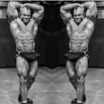 Brian Button Instagram - Black and white Swole out