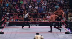 Brian Button Instagram - "holy shit!" 
"This is awesome!"

Close but no cigar. The vanilla gorilla slipped on a giant banana peel, but we turned some heads, and showed this accidental team is made to to succeed. And succeed we shall. We aint going anywhere

Side note, ftr is the real deal.

#aewcollision #aewtagteamchampionship #ftr #bigbill #briancage #machine #mogulembassy