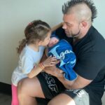 Brian Button Instagram - 1 week ago to one week old. What an amazing week it has been