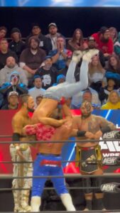 Brian Button Instagram - The 8-man tag match has begun! Watch #AEWDynamite: Homecoming LIVE on TBS!