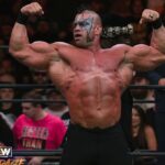 Brian Button Instagram - Calm before the storm..... The Vanilla gorilla bringing all the pain mechanically possible. The Swolverine out here just 2 swole 2 control, and making a mess out of Darby. I think I got enough sayings in.......ahhhh f it, who Betta? #aew #aewrampage #jackedandjuicy #machine @justinroberts back there shocked and impressed too