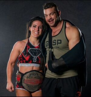 Brian Button Instagram - Appreciation and belated birthday post to one of my best friends and one of the best to ever do it, period. @tessa_blanchard hope you had a great day, and glad to see you doing your thing. We will lift some weights and eat some treats soon. And birthday or not, I want my pillow!

#diamondmachines
#flexfriday