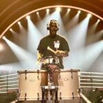 Brian Frasier-Moore Instagram - B stage kit… #summercarnivaltour2024 #bfmworld #bfmworldinc @pearl_drums @vaterdrumsticks @drumstatic