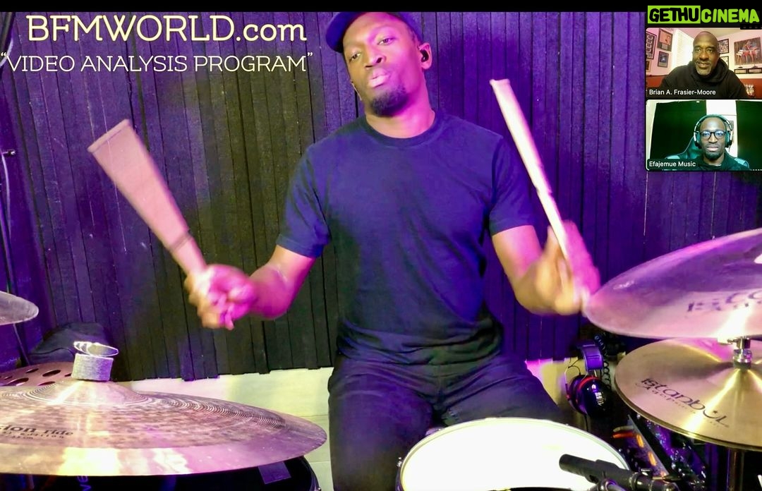 Brian Frasier-Moore Instagram - Another great #bfmvideoanalysisprogram session with @efajrmusic today! You’re doing a great job! Keep pushin! BFM is now offering to the public his Video Analysis Program via Zoom! This program is an extension of #bfmonlinelessons. You can now have BFM review your performance video and offer detailed, encouraging and extremely helpful insight. Section by section. Real-time instruction with BFM. To sign up and/or get more information contact us at BFM@BFMWORLD.com. #bfmworld #bfmworldinc #bfmvideoanalysisprogram