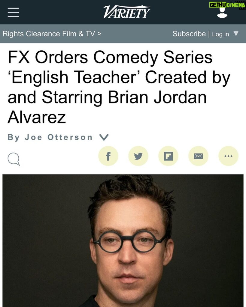 Brian Jordan Alvarez Instagram - Variety! ❤❤❤❤❤ thrilled to say the least!!
