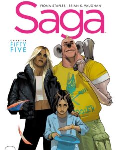 Brian K. Vaughan Instagram - We’re back! Saga returns in January with a massive double-sized issue, somehow still for our regular price of just $2.99. No cash-grab variant covers, no gimmicky renumbering, just more gloriously graphic sex and violence, as we begin the second half of the most epic adventure in comics. Thanks for your patience, Saga family!