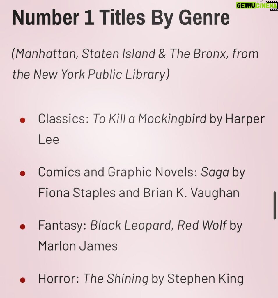 Brian K. Vaughan Instagram - Several years later, Saga once again the most checked-out graphic novel in NYC. Thanks for supporting our filth, librarians. #bragbrag