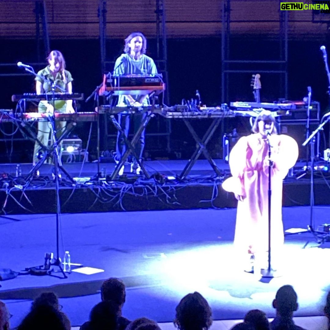 Brian K. Vaughan Instagram - Too busy rocking out to take a better pic of Sylvan Esso, but this show was INCREDIBLE. I first heard the Talking Heads when I was 12, and I distinctly remember thinking, “I am so happy to be alive at the same time as this band,” and that’s exactly how I felt tonight. New songs are spectacular, and it was a joy to be introduced to @hand.habits. Please make a pilgrimage to see them, no matter where you live. Oh god, I have to be awake in a few hours for a tv pitch and I’m too old. #old #slackjawme Walt Disney Concert Hall