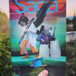 Brian K. Vaughan Instagram - NEXT WEEK, Saga is back to rock your face off! I’m so absurdly proud of this new “season,” which features some of the most gorgeous artwork yet from @fionastaples. And I’m giving away signed copies over at Exploding Giraffe this weekend, so come say hi. #saga #imagecomics #supportyourlcs
