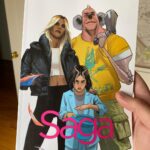 Brian K. Vaughan Instagram - Everywhere October 5 (except a screen near you), it’s SAGA Volume 10! Thanks so much for your patience, and stay tuned for your first look at our next “season” with January’s Chapter Sixty-one. @fionastaples remains the absolute best there is at what she does, so I can’t wait for you to see what niceness she’s been cooking up. For now, thanks again for supporting your local comic shop next Wednesday! #saga #imagecomics #graphicnovelart