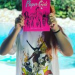 Brian K. Vaughan Instagram - My cool niece is visiting, and wanted to remind everyone that if you’d like to read PAPER GIRLS before our series begins on @primevideo this Friday, you can pick up these rad hardcover editions at your favorite local comic shop today! #papergirls #imagecomics #supportyourlcs