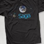 Brian K. Vaughan Instagram - New @fionastaples designed official Saga merch is finally here, and it’s bonkers! Classic images, some (very) deep cuts, and tons of customizable options. Swipe through to see a few! Shirts and prints available now, with more fun stuff to come. Thanks so much to @benrankel for all the hard work on this, and @threadless for being such a cool partner to independent creators. Link in bio! #saga #fionastaples #threadless #merch #consumer