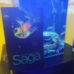 Brian K. Vaughan Instagram - At your local comic shop this week: SAGA 59! I love this cover from @fionastaples so much, and her interiors are somehow even MORE awesome. Giving away some signed copies at the link in my bio! Anyway, I’d like to dedicate this issue to Daughter K. Vaughan’s dearly departed fish Walter Junior Junior. Rest In Peace, WJJ. #saga #imagecomics #fish