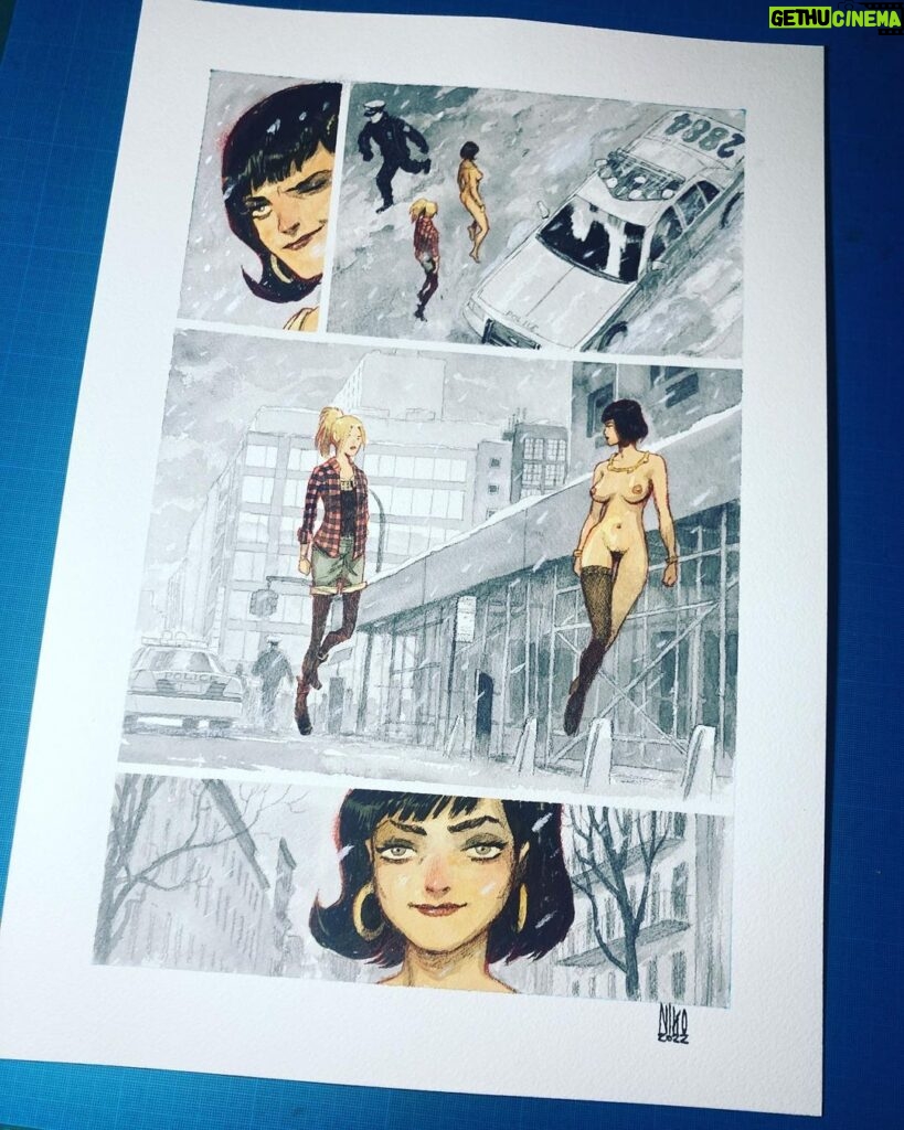 Brian K. Vaughan Instagram - Talking nudity in comics over at Exploding Giraffe today, and we’re also giving away this full-color original art from SPECTATORS by the amazing @niko_henrichon. Link in bio, and have a lovely weekend! #bööbs