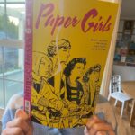 Brian K. Vaughan Instagram - In stores TODAY! If you were intrigued by the rad teaser for the upcoming PAPER GIRLS tv adaptation that @papergirlsonpv shared and want to sample our series, Image has got you covered with this new printing of our first issue for only a single damn dollar! But if a measly buck is still too rich for your blood, we’re also giving away some copies for FREE at the link in my bio. Plus, we’ve got a huge giveaway exclusively for you card-carrying members of the American Newspaper Delivery Guild, so head over to Exploding Giraffe to enter! #ANDG #papergirls #imagecomics #cliffchiang #amazonprimevideo #explodinggiraffe 💥 🦒