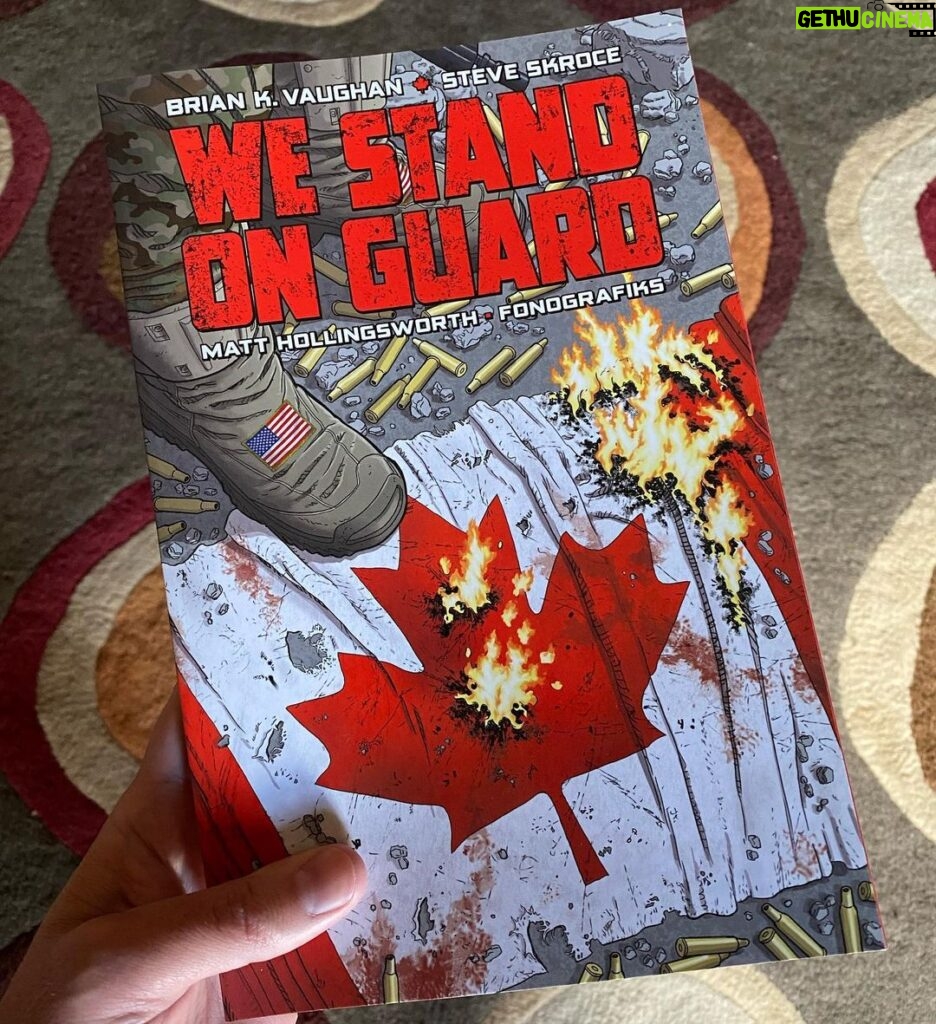 Brian K. Vaughan Instagram - Very proud of this one. Giving away some signed copies today at the link in my bio, where we’re also discussing whether or not Superman is Canadian. #cleveland #vs #heritageminutes