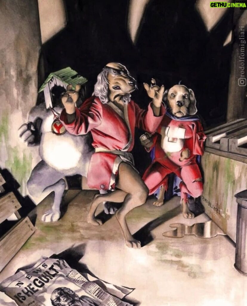 Brian K. Vaughan Instagram - April Fools Day is a nightmare. Way back in 2006, Wizard Magazine commissioned the extraordinary @rodolfomigliari to do the above painting for a fake April Fools story about my supposed next project, a gritty mature readers update of Underdog, Hong Kong Phooey, and Yukk (?) called “Three Dog Night,” and I’ve been asked at least once a month when this thing is coming out for the last SIXTEEN FUCKING YEARS. Well, now I can finally reveal: it’s coming next April, 2023! Or not. Yeah, probably not. I think at least two thirds of these dogs have been cancelled, right? Anyway, gorgeous painting by Rodolfo! Have a swell weekend. #aprilfools #wizardmagazine #yukk