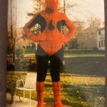 Brian K. Vaughan Instagram - Which future comic creator is seen here at age ten, having just been sewn into this wildly flattering homemade Halloween costume by his patient mother? Find out the mortifying answer now, exclusively at the link in my bio! #1986 #spiderman #nowayhomemade #toomanyWhatchamacallitbars