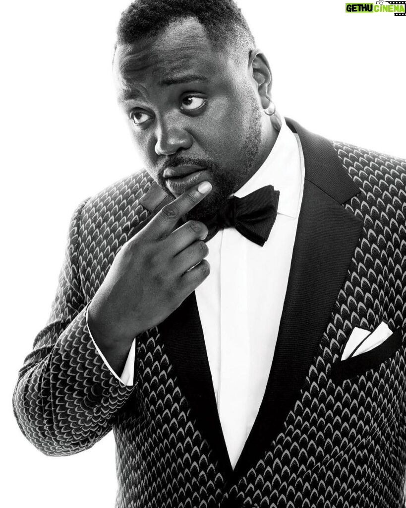 Brian Tyree Henry Instagram - #emmys profile photo. Got to share the page with one of the greatest @milesbrown. I know how to clean up occasionally. #pages #emmymagazine #black #is #beautiful styled by @waaadams