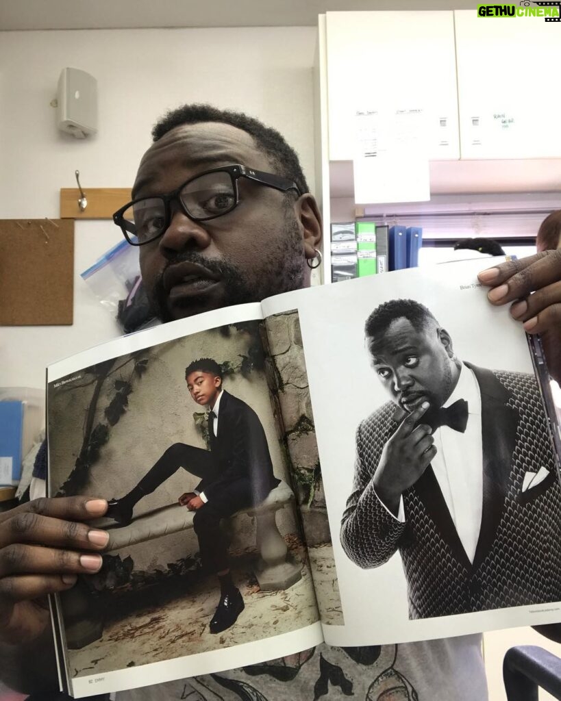 Brian Tyree Henry Instagram - #emmys profile photo. Got to share the page with one of the greatest @milesbrown. I know how to clean up occasionally. #pages #emmymagazine #black #is #beautiful styled by @waaadams