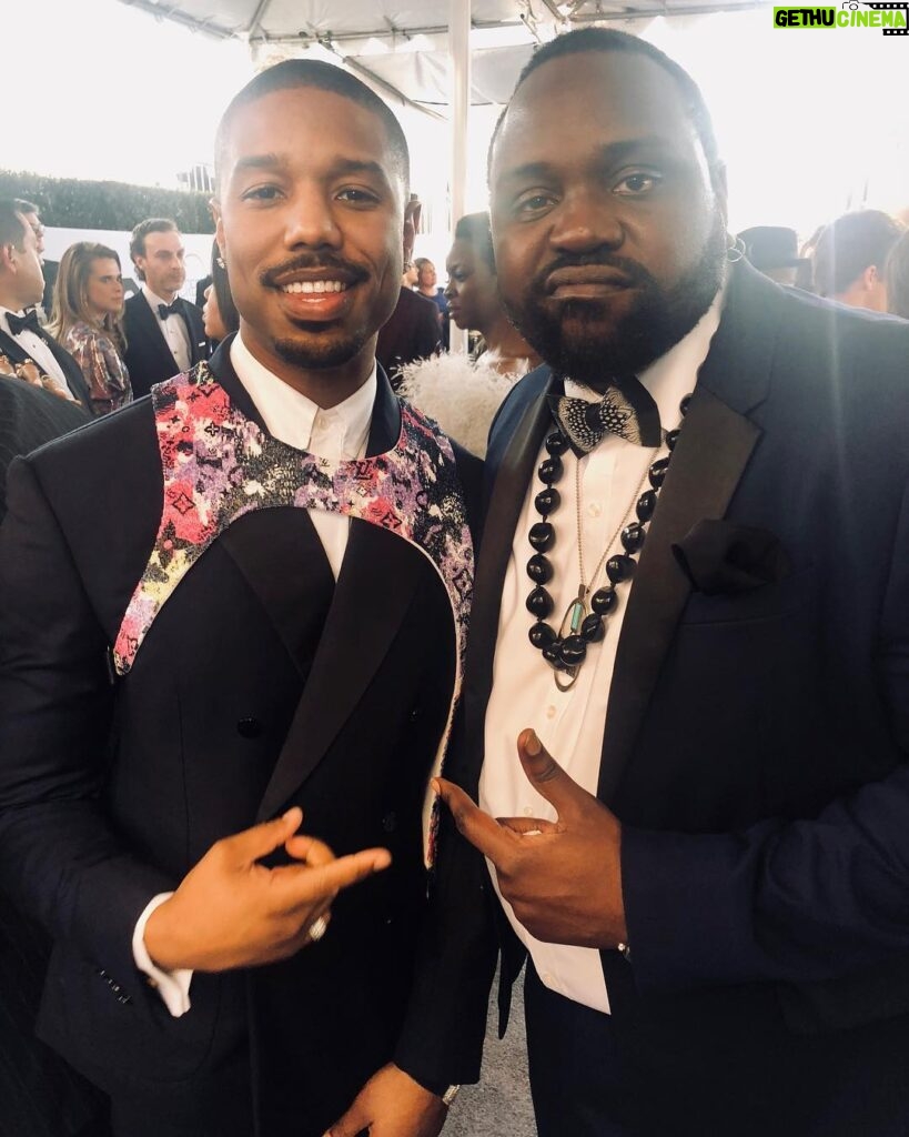 Brian Tyree Henry Instagram - Let’s make this movie happen. #seriously #stopplayin #giveusafilmtogether #SAGawards @michaelbjordan