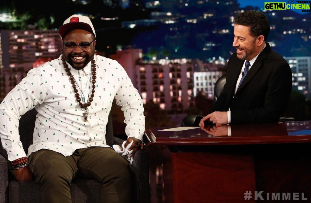 Brian Tyree Henry Instagram - Tonight! Check me out on @jimmykimmellive Thanks to everyone there for making the entire time great #kimmel #happytrees #bobross @rsvlts Los Angeles, California