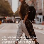 Briana Evigan Instagram - Thank you @lifestyling.co.za for the awesome article for the @moveme.studio and @veldskoenshoes social impact shoe. Click link in bio to get yours 🌏