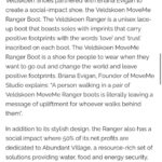 Briana Evigan Instagram - Thank you @lifestyling.co.za for the awesome article for the @moveme.studio and @veldskoenshoes social impact shoe. Click link in bio to get yours 🌏