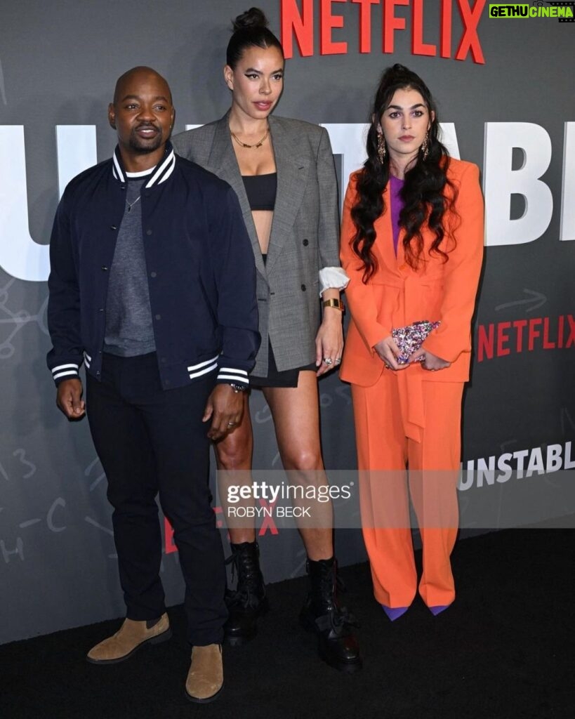 Brianna Baker Instagram - UNSTABLE: Starring savant @johnnylowe and da boss man @roblowe is out on Netflix Today💫 I’ve seen the first 3 episodes and it’s vvv good!! 🤩 Here are some sexy pics of us all modeling at the premiere last week💅🏽📸💋