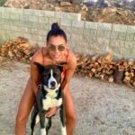 Brianna Baker Instagram - For #nationaldogday I have to post my BFF/son, King Jackintosh Poppa Baker. Couldn’t love him more if I tried. Throwback to our trip to the desert in May. Just us. I took a tripod because I wanted a desert family photo. As usual, he was such great company and I love him so!