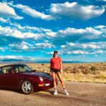 Brianna Baker Instagram – Cruisin at 7,000 ft on #thehighroadtotaos #porsche