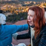 Bridget Regan Instagram - Never have I ever been SO SURPRISED. Thank you, friends. Thank you, sneaky husband. 📸 @cecinestpasmavie Vortex, Sedona, AZ