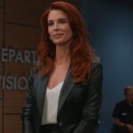 Bridget Regan Instagram - “Too glamorous?” Ahem! 💅💅 @therookieabc “Death Notice” Written by Brynn Malone Directed by Tori Garrett Stream @hulu Thank you @costumesjulia for the green dream @veronicabeard Thank you @kateshortermakeup and JR D’Angeles for the glam up beat down blow up. Pics from @bridgetupdates, who else? Merci! #therookie