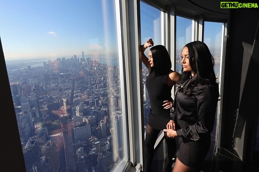 Brie Garcia Instagram - What a day!!!! π«Άπ½π―ββοΈ Talking Twin Love at the Empire State Building, GMA, Sirius Radio and a fun stop in Times Square to see @barmageddonusa π» Barmageddon airs tonight at 11pm eat on USA!!!