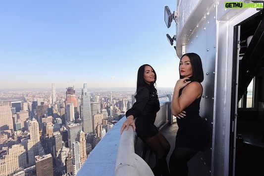 Brie Garcia Instagram - What a day!!!! π«Άπ½π―ββοΈ Talking Twin Love at the Empire State Building, GMA, Sirius Radio and a fun stop in Times Square to see @barmageddonusa π» Barmageddon airs tonight at 11pm eat on USA!!!