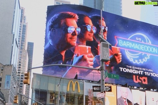 Brie Garcia Instagram - What a day!!!! π«Άπ½π―ββοΈ Talking Twin Love at the Empire State Building, GMA, Sirius Radio and a fun stop in Times Square to see @barmageddonusa π» Barmageddon airs tonight at 11pm eat on USA!!!
