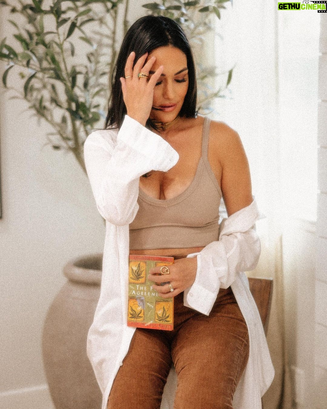 Brie Garcia Instagram - I’m starting to pack for my big trip to Italy and it looks like The Four Agreements by Don Miguel Ruiz + Love Island will be my on-flight entertainment. It’s called ~balance~ 😂 #mindfulmonday